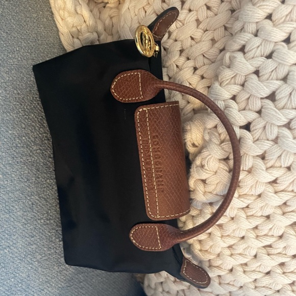 Longchamp Black and Brown Tote Bag - Picture 2 of 5